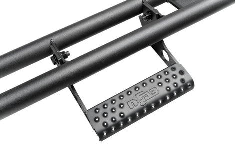 N-Fab RKR Step System 2022 Nissan Frontier CC (All Beds) Gas SRW - Cab Length - Tex. Black - 1.75in - N224RKRCCS4