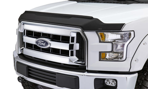 AVS 17-18 Ford F-150 Raptor Aeroskin II Textured Low Profile Hood Shield - Black - 436127