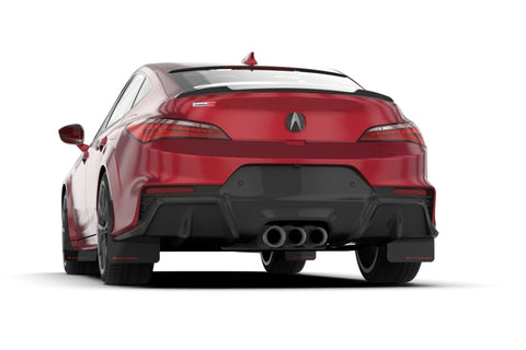 Rally Armor 23-25 Acura Integra A-Spec Black UR Mud Flap W/White Logo (No Drilling Req.) - MF109-UR-BLK-WH