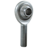 QA1 PCY Series 2-Pc Rod End - Male/Left Hand - .375in Bore x 3/8-24 - Hi-Misalign - Steel w/PTFE - PCYML6T