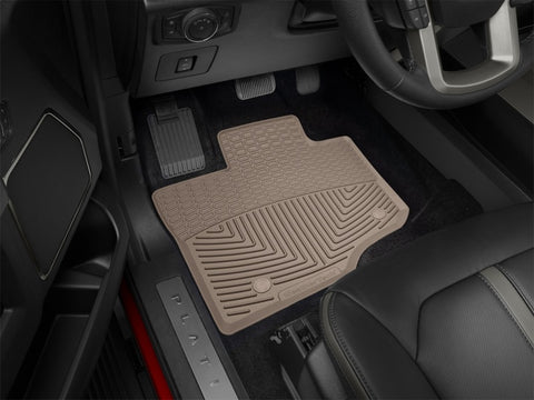 WeatherTech 2015+ Ford F-150 SuperCrew/SuperCab Front Rubber Mats - Tan - W345TN
