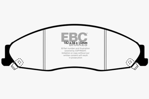 EBC 02-05 Cadillac CTS 2.6 Redstuff Front Brake Pads - DP31645C