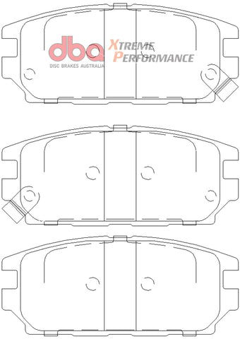 DBA 1994 Eagle Talon TSi (1st Gen) AWD XP Performance Front Brake Pads - DB1238XP