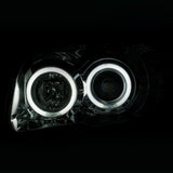 ANZO 2006-2009 Toyota 4Runner Projector Headlights w/ Halo Chrome - 111321