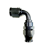 Fragola -6AN Real Street x 90 Degree 3/8 EFI Quick Disconnect Hose End Black - 689006B-6QD