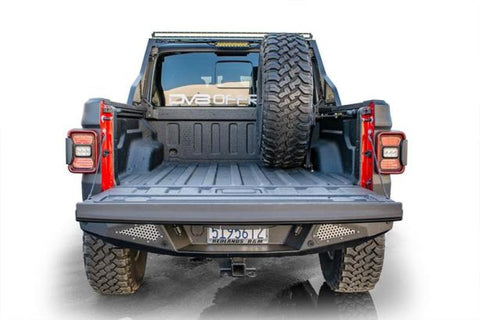 DV8 Offroad 2019+ Jeep Gladiator Universal Stand Up In-Bed Tire Carrier - TCGL-02