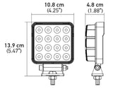 Hella ValueFit Work Light 4SQ 2.0 LED MV LR LT - 357106012