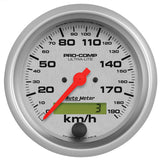 Autometer Ultra-Lite 3-3/8in Electronic 190 KPH Speedometer - 4487-M