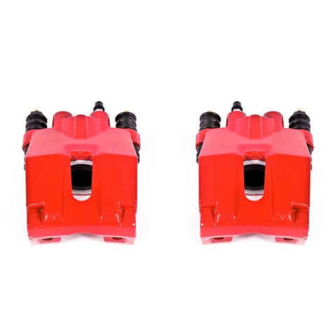 Power Stop 04-11 Ford F-150 Rear Red Calipers w/o Brackets - Pair - S4858