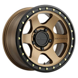Method MR310 Con6 17x8.5 0mm Offset 5x5 71.5mm CB Method Bronze/Black Street Loc Wheel - MR31078550900