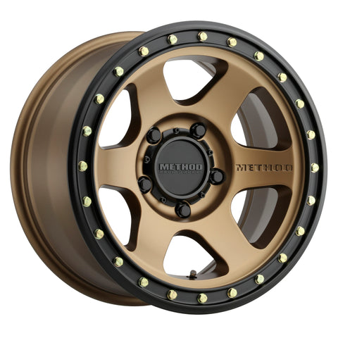 Method MR310 Con6 17x8.5 0mm Offset 5x5 71.5mm CB Method Bronze/Black Street Loc Wheel - MR31078550900