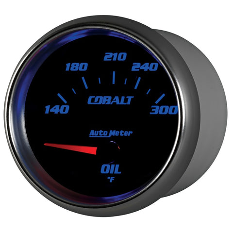 Autometer Cobalt 66.7mm 140-300 Degree F Electric Oil Temperature Gauge - 7948