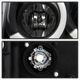 Spyder 05-07 Jeep Grand Cherokee - Light Bar Projector Headlights - Black - PRO-YD-JGC05V2-LB-BK - 5086129