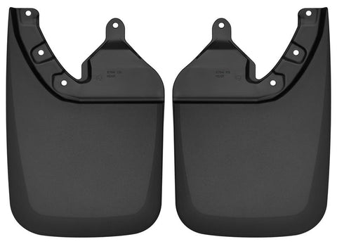 Husky Liners 2016 Toyota Tacoma w/ OE Fender Flares Custom Molded Rear Mud Guards - Black - 57941