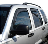 AVS 02-07 Jeep Liberty Ventvisor In-Channel Front & Rear Window Deflectors 4pc - Smoke - 194428