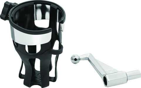 Kuryakyn Reflex Drink Holder 01-17 GL1800 Passenger Mount Chrome - 6490