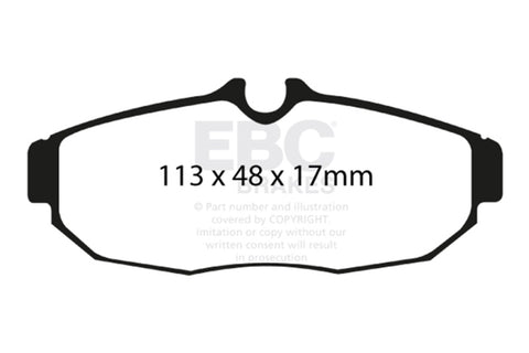 EBC Racing 05-10 Ford Mustang (5th Gen) RP-1 Race Rear Brake Pads - DP81741RP1
