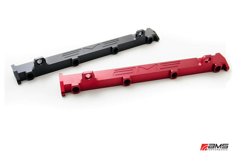 AMS Performance 03-07 Misubishi EVO VIII/IX CNC Machined Aluminum Fuel Rail - Black - AMS.01.07.0102-1