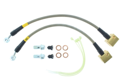 StopTech 06-09 Chevy Trailblazer Stainless Steel Rear Brake Lines - 950.62508
