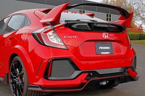 PERRIN 10th Gen Civic SI/Type-R/Hatchback Tow Hook Kit (Rear) - Red - PHP-BDY-251RD