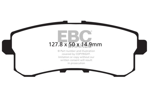 EBC 11-13 Infiniti QX56 5.6 Yellowstuff Rear Brake Pads - DP41876R