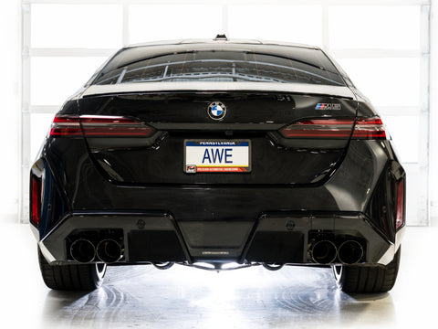 AWE Tuning BMW G90/G99 M5 Touring Edition Cat-Back Exhaust - Diamond Black Tips - 3015-43790