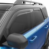 EGR 21-22 Ford Bronco 4 Door In-Channel Window Visors - Matte Black (573565) - 573565