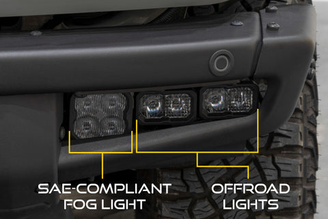 Diode Dynamics 21-Up Ford Bronco Stage Series Fog Pocket Kit - Yellow Max - DD7183