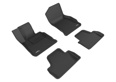3D MAXpider 14-20 BMW 4 Series Convertible (F33) RWD Kagu 1st & 2nd Row Floormat - Black - L1BM06801509