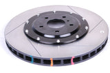 DBA 09-11 Nissan GTR R-35 Front Slotted 5000 Series 2 Piece Rotor Assembled w/ Black Hat - 52320BLKS