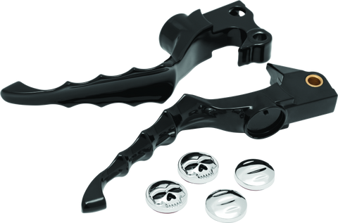 Kuryakyn Zombie Levers 04-13 XL Models Gloss Black - 1092