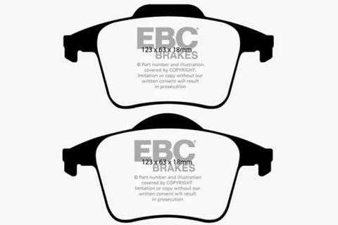 EBC 03-07 Volvo XC90 2.5 Turbo Ultimax2 Rear Brake Pads - UD980