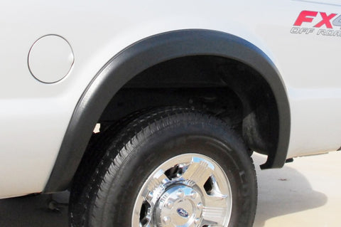 Lund 08-10 Ford F-250 SX-Sport Style Textured Elite Series Fender Flares - Black (2 Pc.) - SX313TA