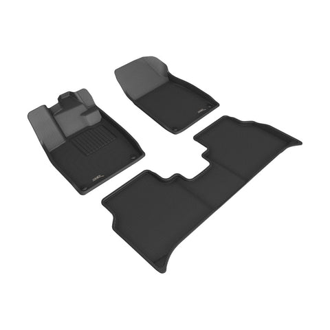 3D MAXpider 21-23 VOLKSWAGEN ID.4 1st/2nd row Floormat - Black - L1VW11901509