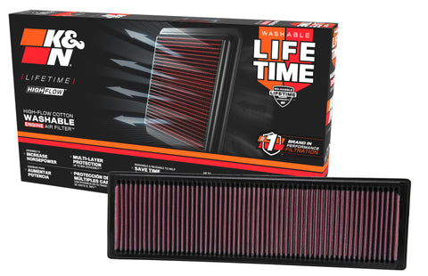 K&N Replacement Air Filter VOLKSWAGEN JETTA 2005-2010, RABBIT 2007-2009 2.5L L5 - 33-2331