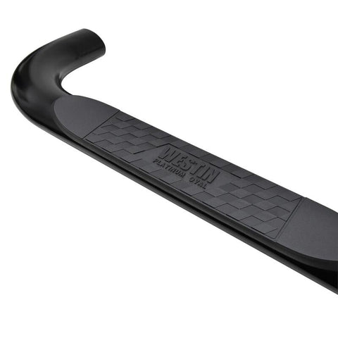 Westin 19-22 Chev/GMC Silverado/Sierra 1500 DC (No 2019 Ltd) Platinum 4 Oval Nerf Step Bars - Blk - 21-4125