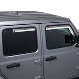 Putco 20-21 Jeep Gladiator JT/JL Element Chrome Window Visors (Set of 4) - 480221