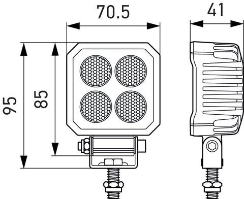 Hella ValueFit LED Work Light TS1700 LED MV CR LT - 357110002