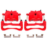 Power Stop 00-04 Cadillac DeVille Front Red Calipers w/Brackets - Pair - S4730