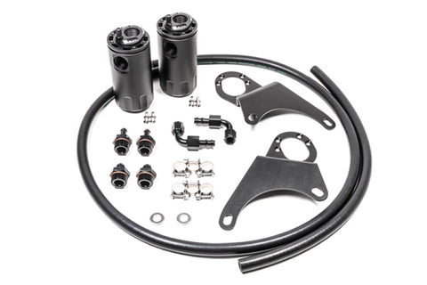 Radium Engineering Mitsubishi Evo 8-9 Dual Catch Can Kit Fluid Lock - 20-0118-FL