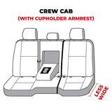 Covercraft 11-24 Dodge Ram Polycotton SeatSaver Custom Second Row Seat Covers - Charcoal - SS8396PCCH