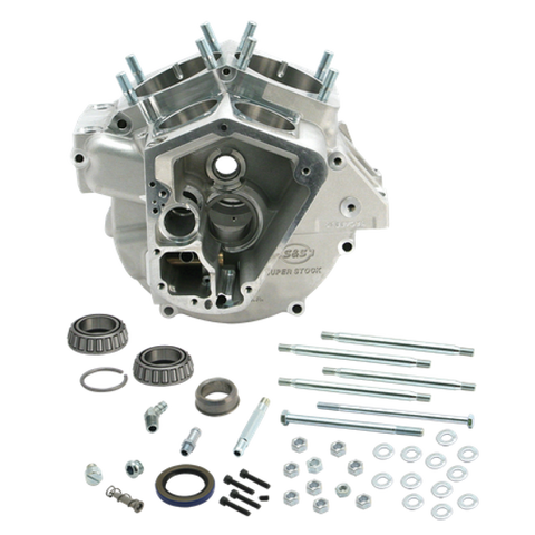 S&S Cycle 70-84 BT w/ 3-5/8in Bore Super Stock Alternator Style Crankcase - Natural - 31-0004