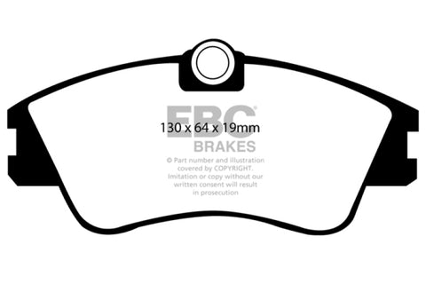 EBC 93-96 Volkswagen Eurovan 2.5L Solid Rotors Ultimax2 Front Brake Pads - UD638