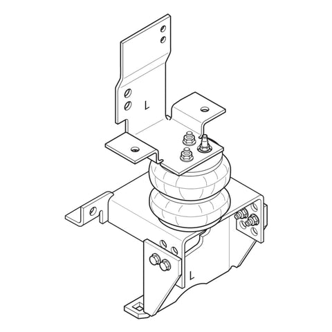 Firestone Ride-Rite Air Helper Spring Kit Rear 94-02 Dodge RAM 3500 Cab Chassis (W217602220) - 2220