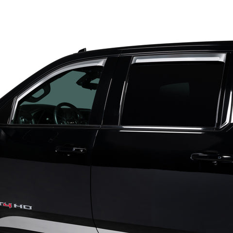 Putco 19-20 Chevy Silverado / GMC Sierra 1500 - Crew Cab (Set of 4) Element Chrome Window Visors - 480242