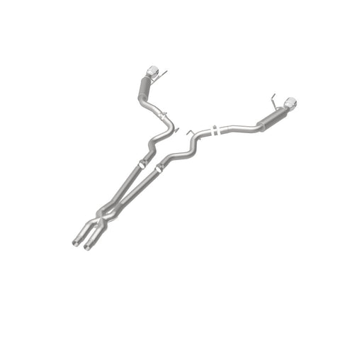 MagnaFlow Cat Back, SS, 2.5in, Competition, Dual Split Polished 4.5in Tips 2015 Ford Mustang V6 3.7L - 19099