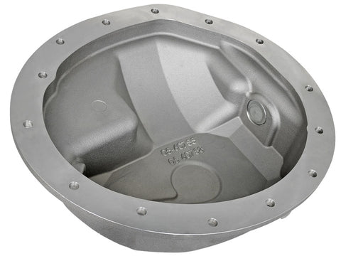 aFe Power Rear Differential Cover Raw w/Machined Fins Street Ser. 16-17 Nissan Titan XD (AAM 9.5-14) - 46-70360