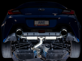 AWE Tuning Subaru BRZ/ Toyota GR86/ Toyota 86 Touring Edition Cat-Back Exhaust- Chrome Silver Tips - 3015-32486