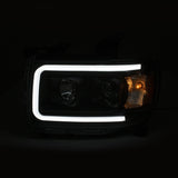 ANZO 2015+ GMC Canyon Projector Headlights w/ Plank Style Design Black w/ Amber - 111381