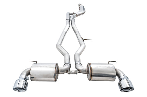 AWE Tuning 2020 Toyota Supra A90 Non-Resonated Touring Edition Exhaust - 5in Chrome Silver Tips - 3020-32058